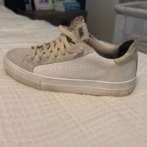 P448 Beige and White Sneakers